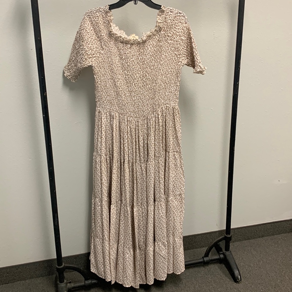 Orange creek smocked tiered prairie dress